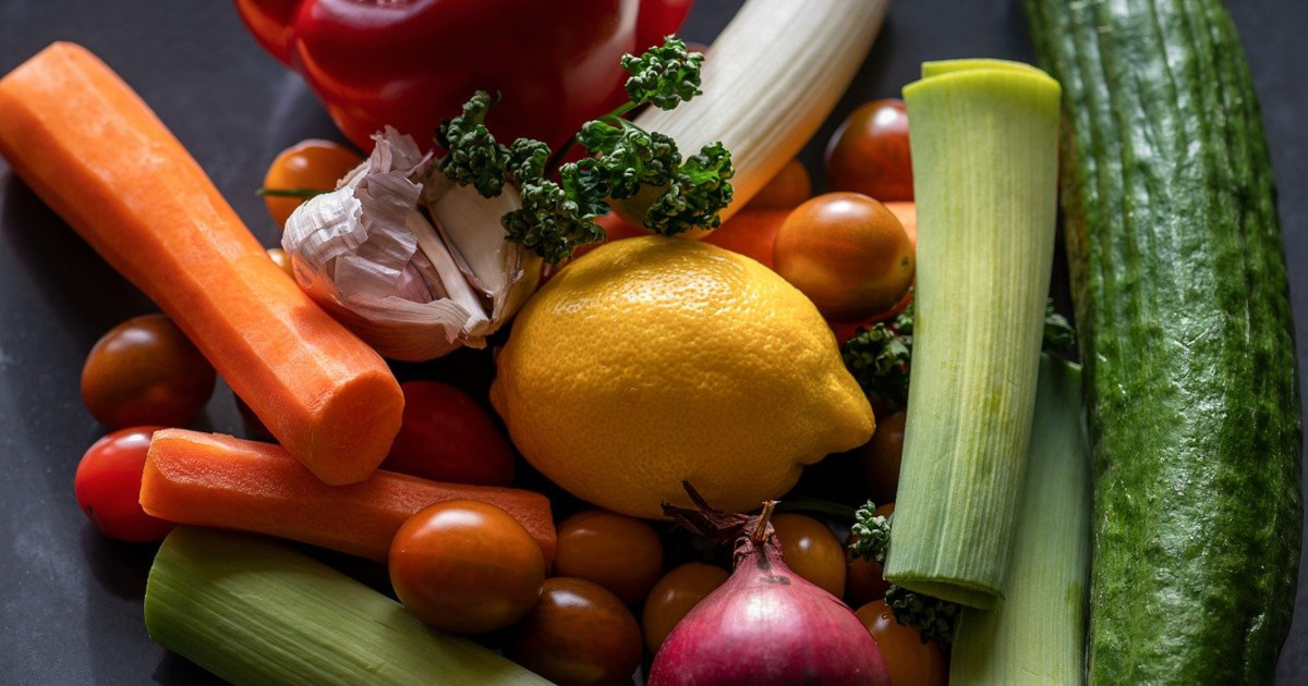 Diverses rohes Gemüse